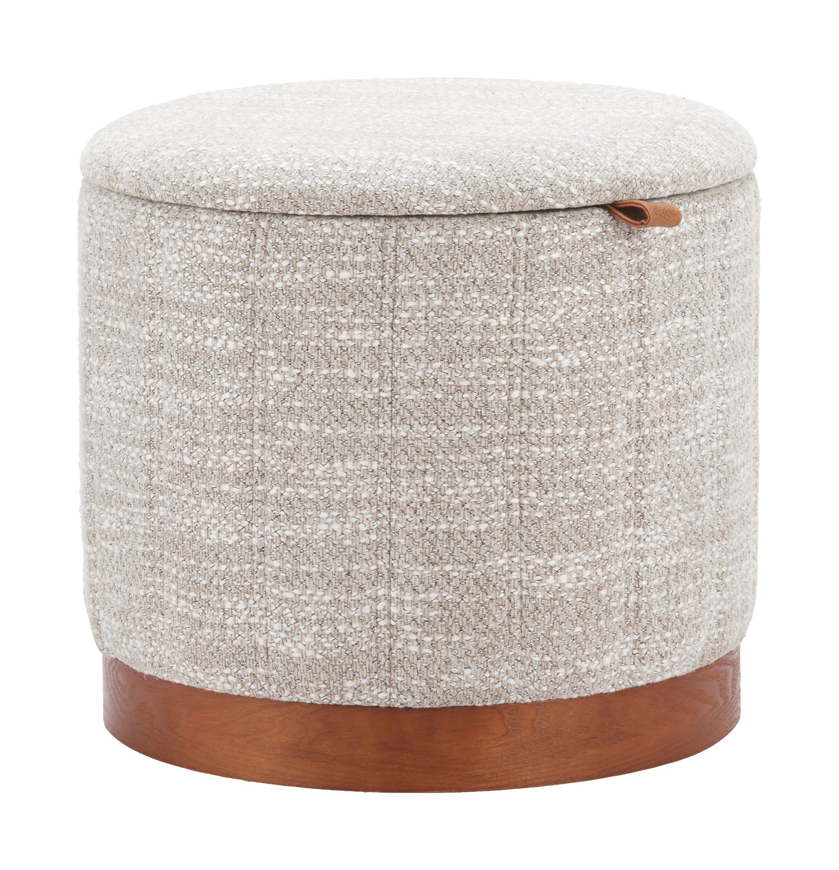 Fije Gray Storage Ottoman - Ornate Home