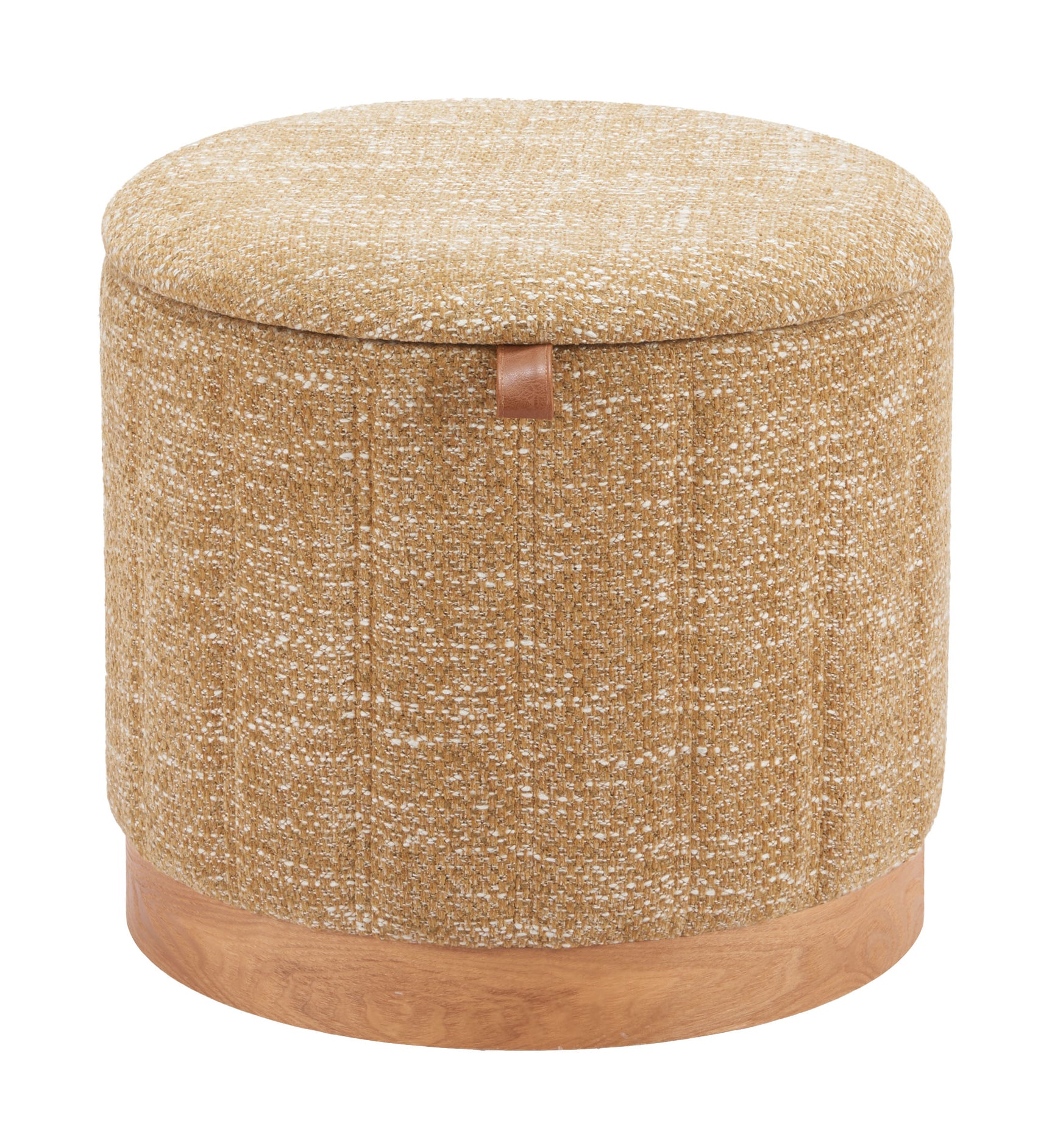 Fije Oat Yellow Storage Ottoman - Ornate Home