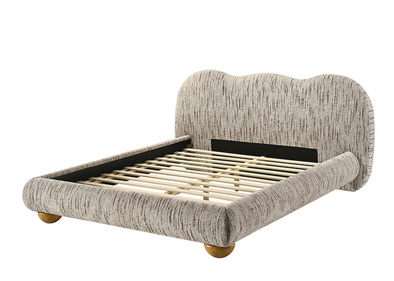 Finamore Latte Brown E.King Bed - Ornate Home