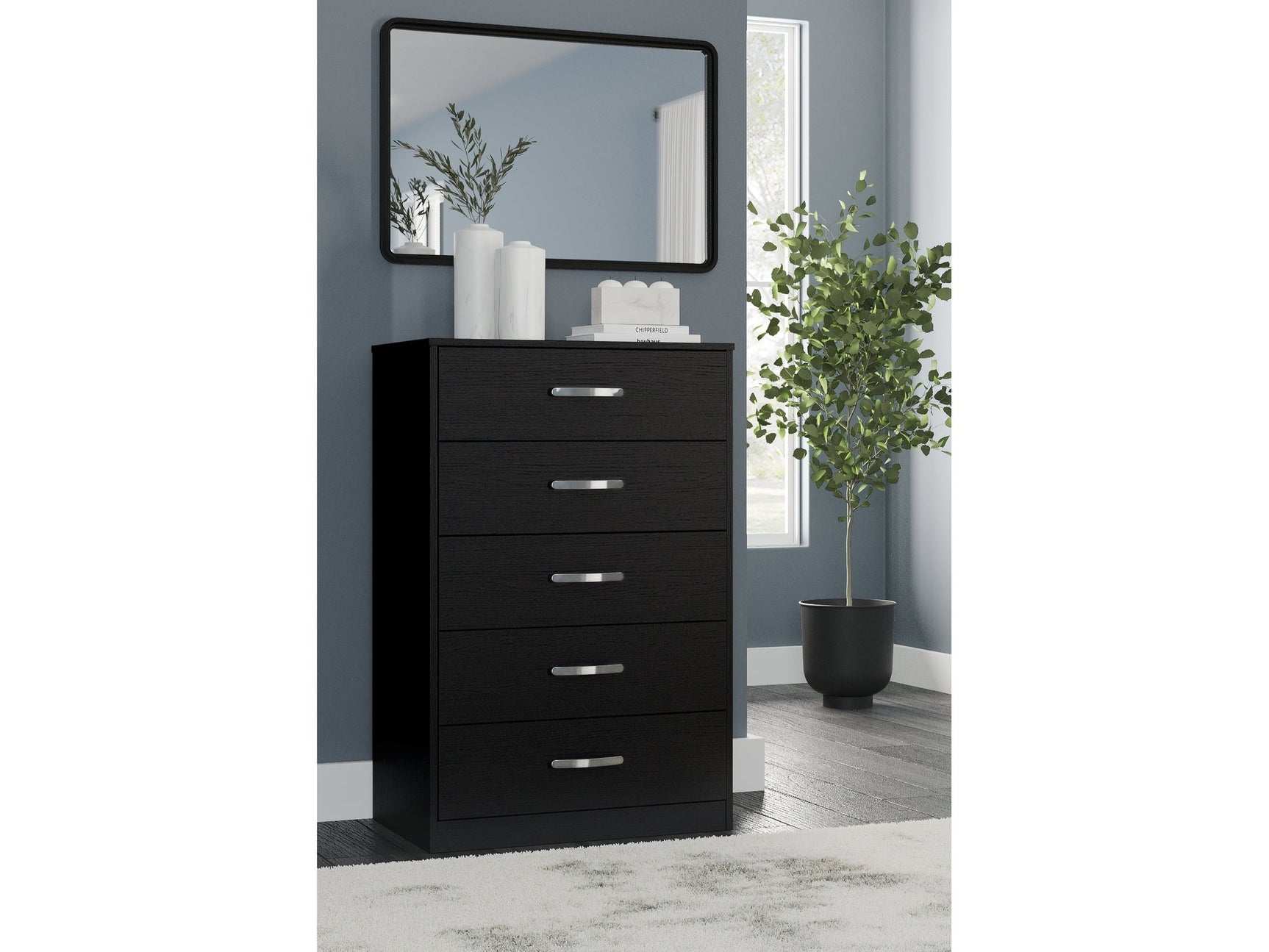 Finch Black Chest of Drawers (Online Special Price) - Ornate Home