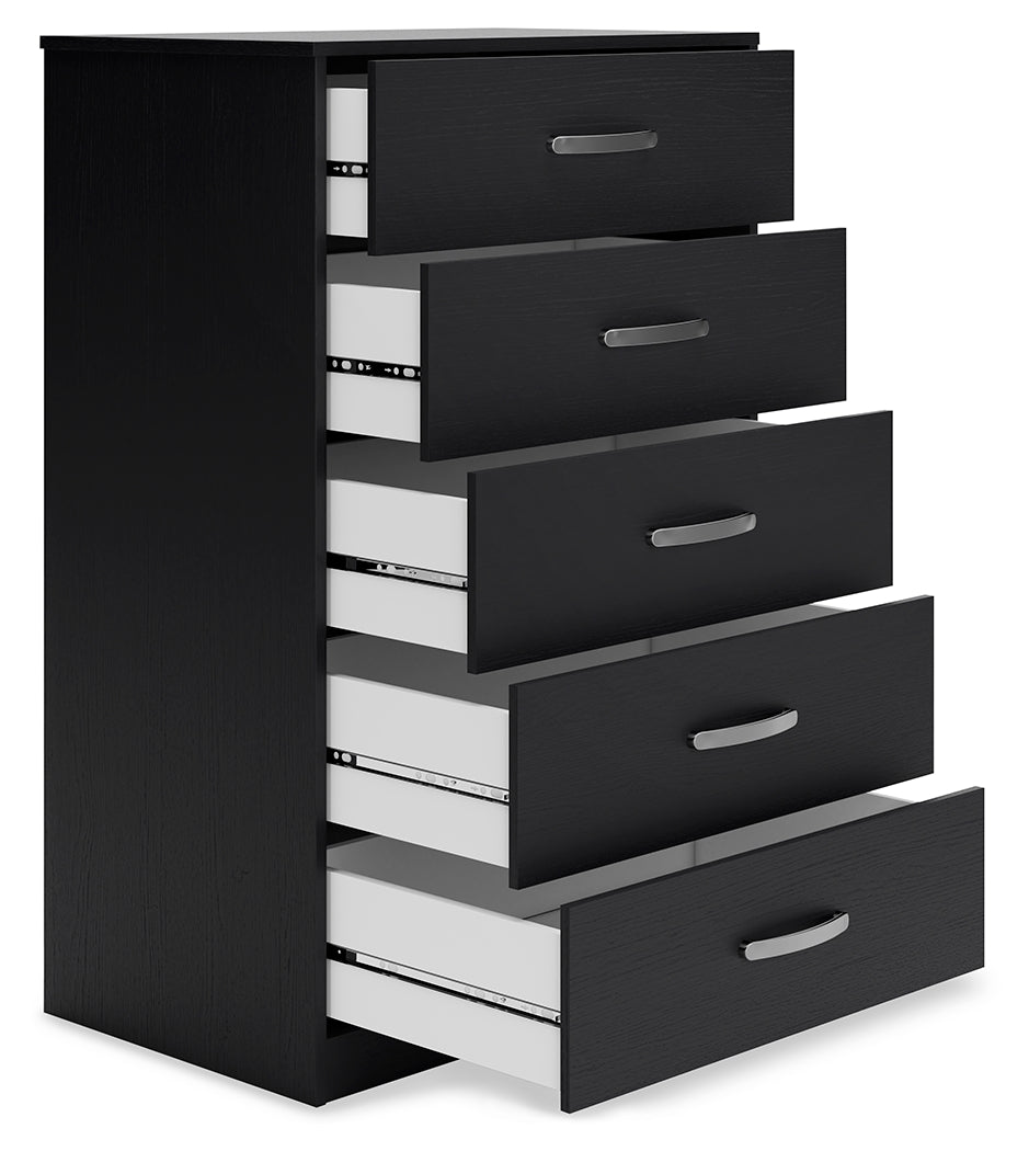 Finch Black Chest of Drawers (Online Special Price) - Ornate Home