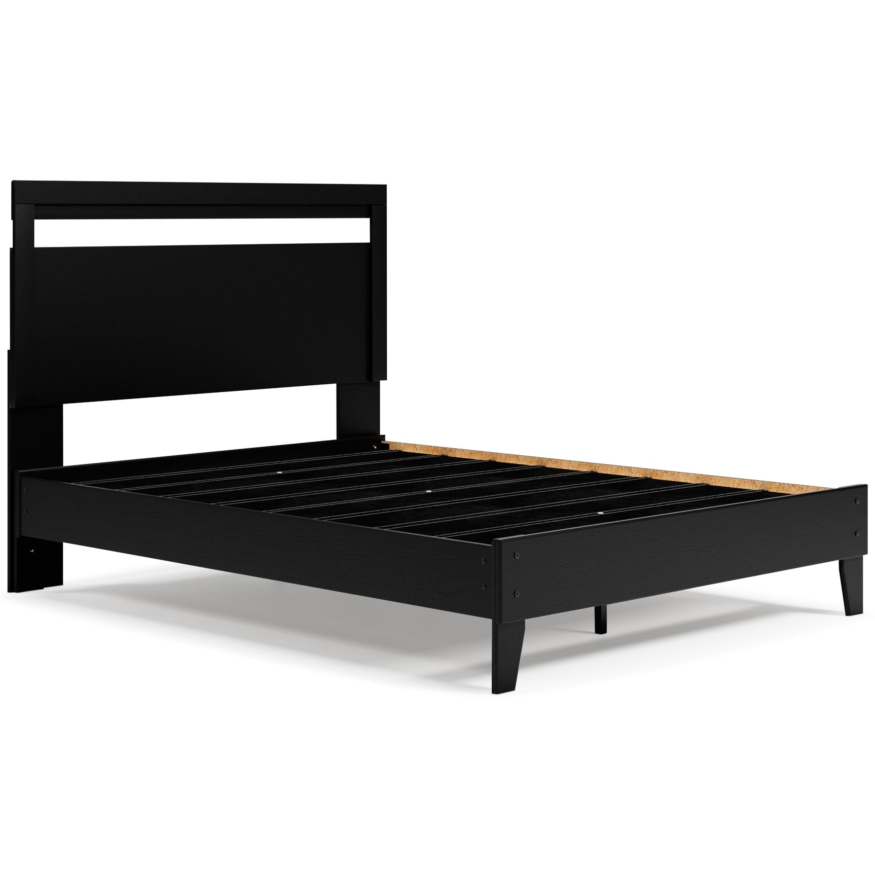 Finch Black Queen Panel Platform Bed (Online Special Price) - Ornate Home
