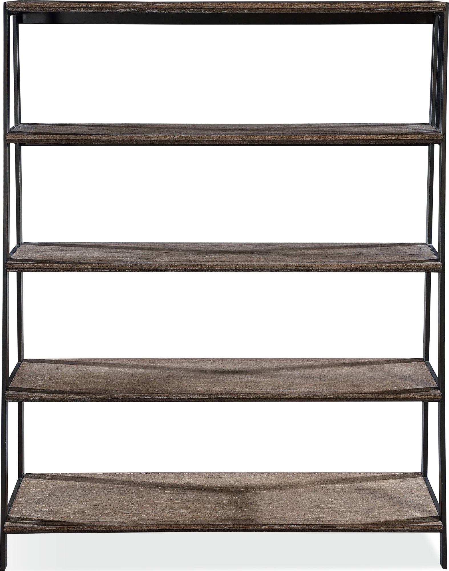 Finch Buckwheat/Antique Bronze Wood and Metal Etagere Bookcase - Ornate Home