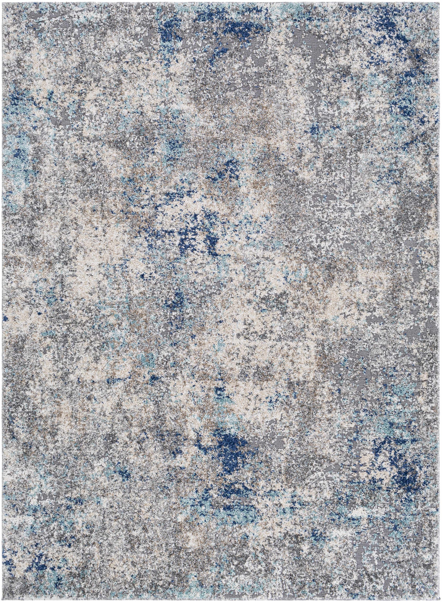 Findochty Blue&Gray Abstract Area Rug - Ornate Home