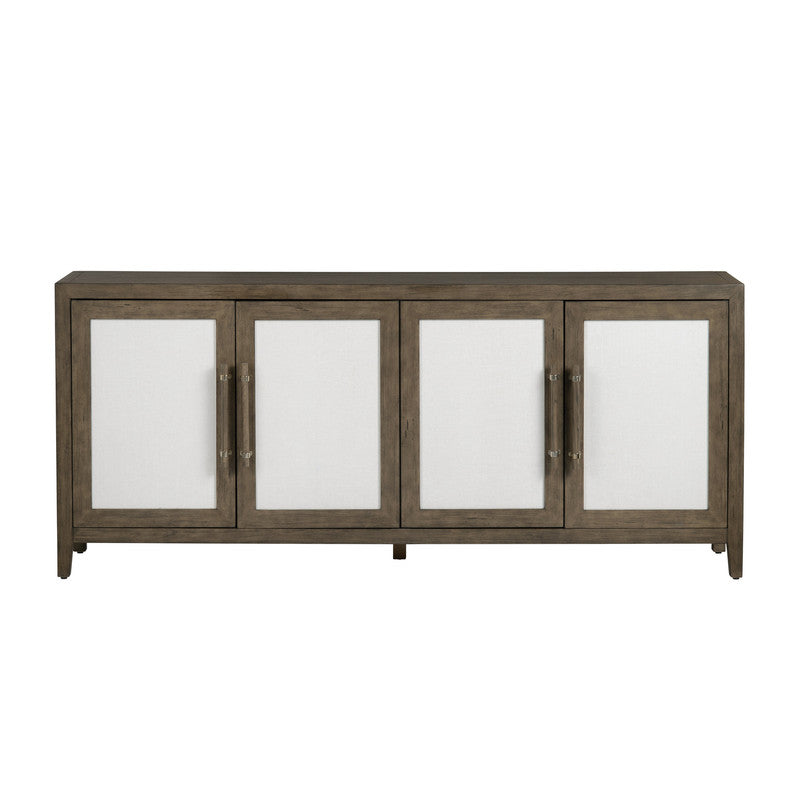 Finn Brown/White Four-Door Sideboard - Ornate Home