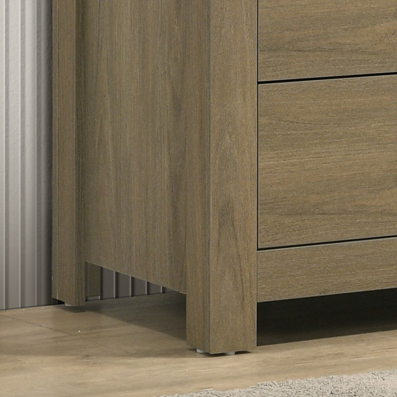 Finn Coffee Gray Oak 51"W 6-Drawer Dresser - Ornate Home