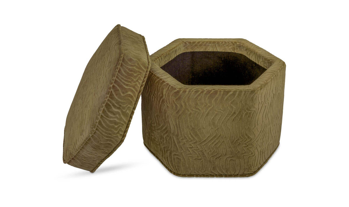 Finn Olive Storage Ottoman