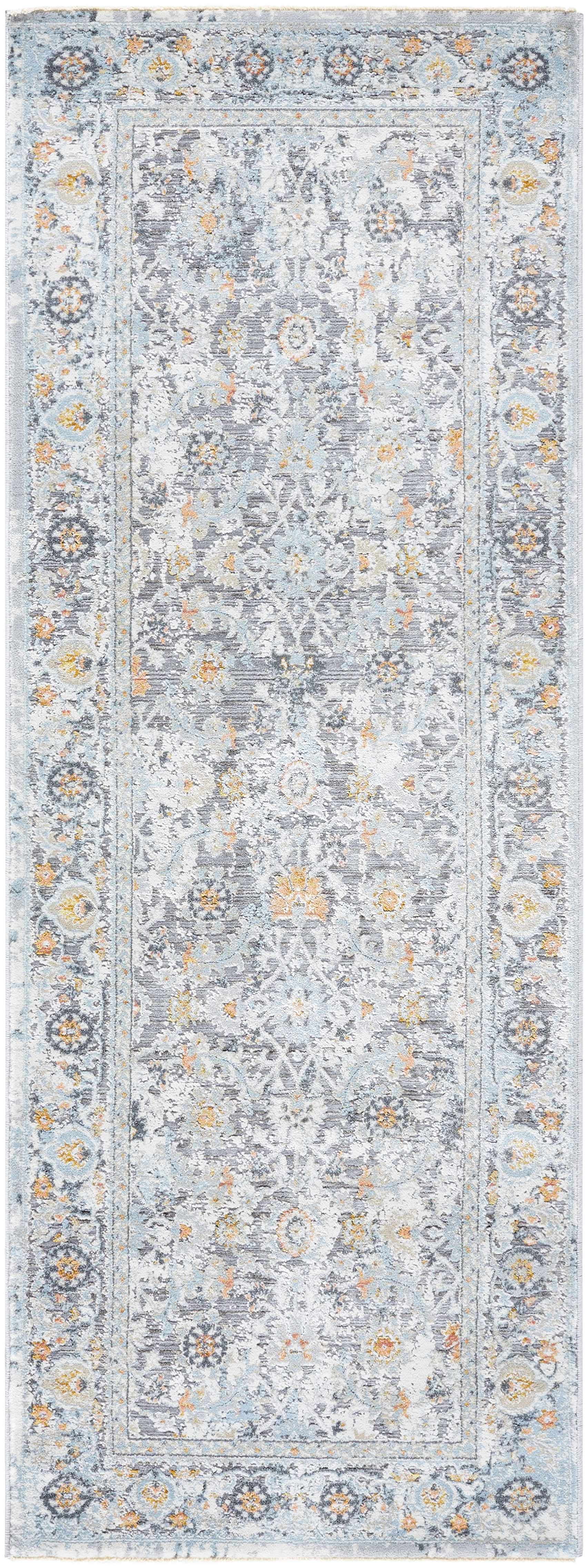 Finn Silver Blue Area Rug - Clearance - Ornate Home