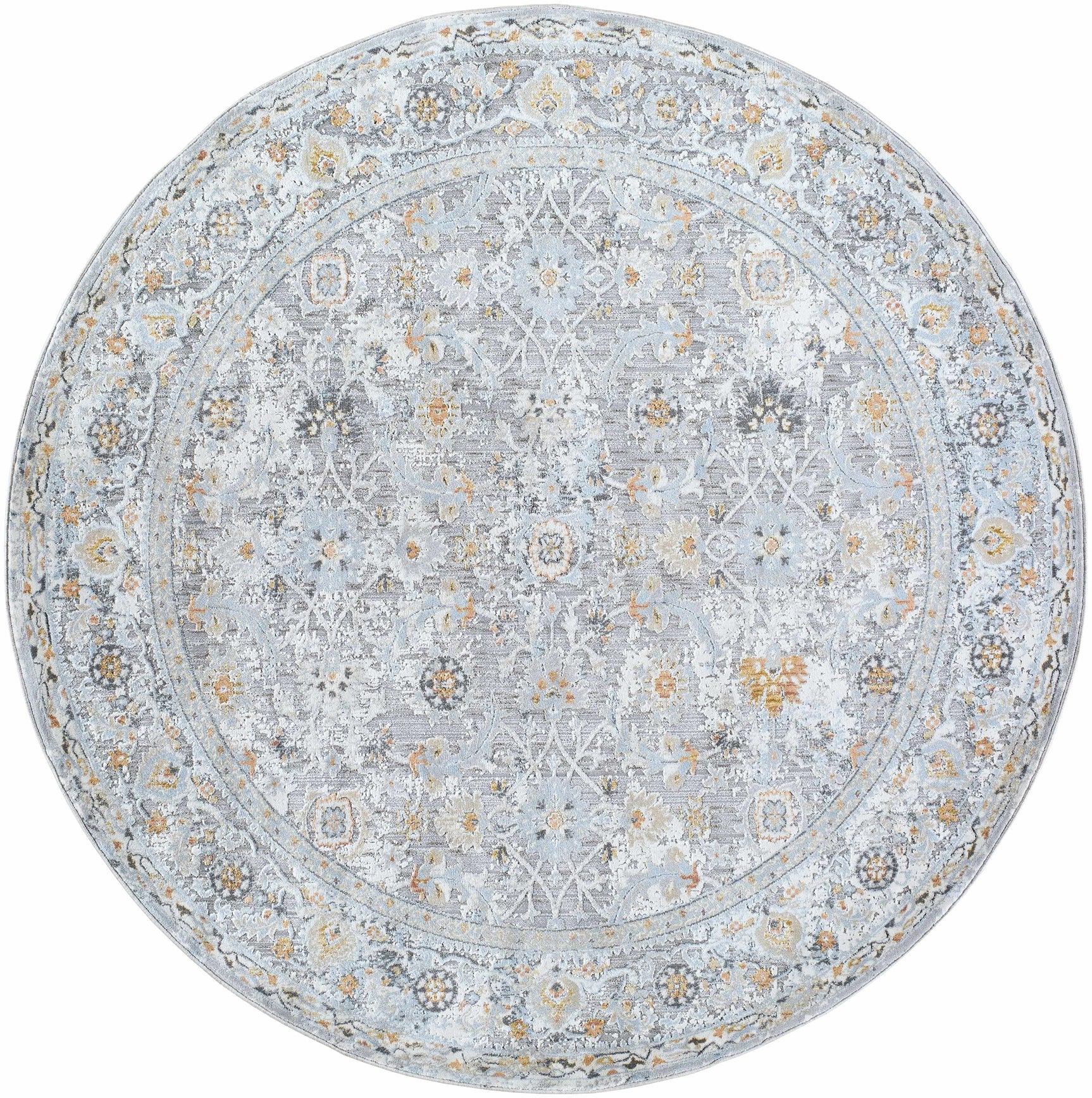 Finn Silver Blue Area Rug - Clearance - Ornate Home