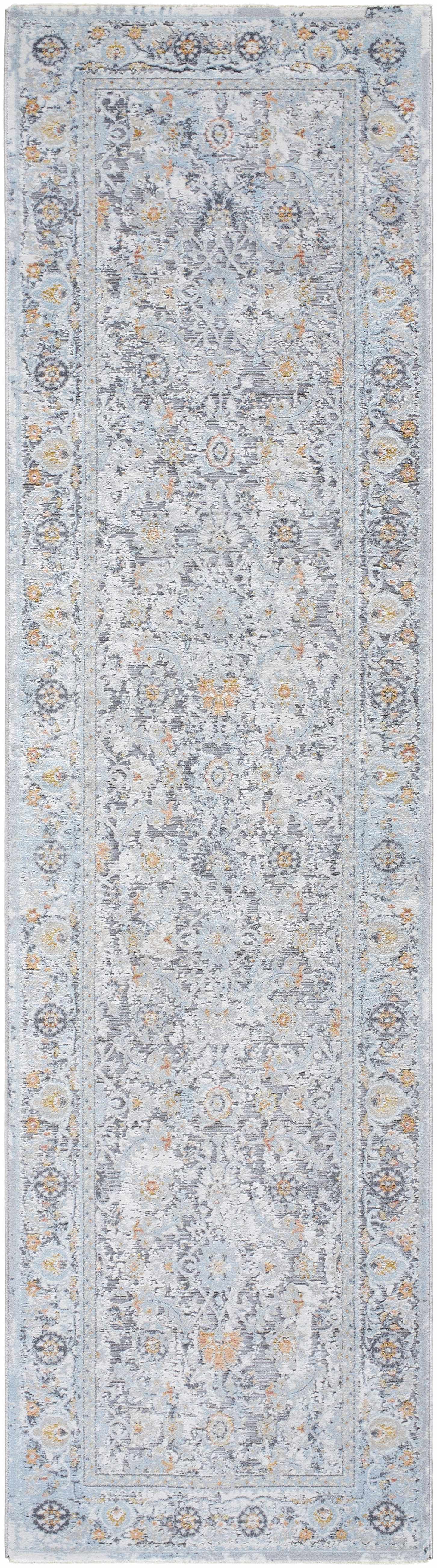 Finn Silver Blue Area Rug - Clearance - Ornate Home
