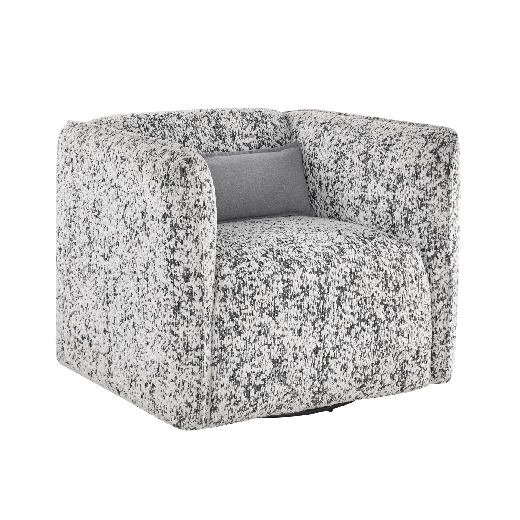 Finnegan Gray Swivel Chair - Ornate Home