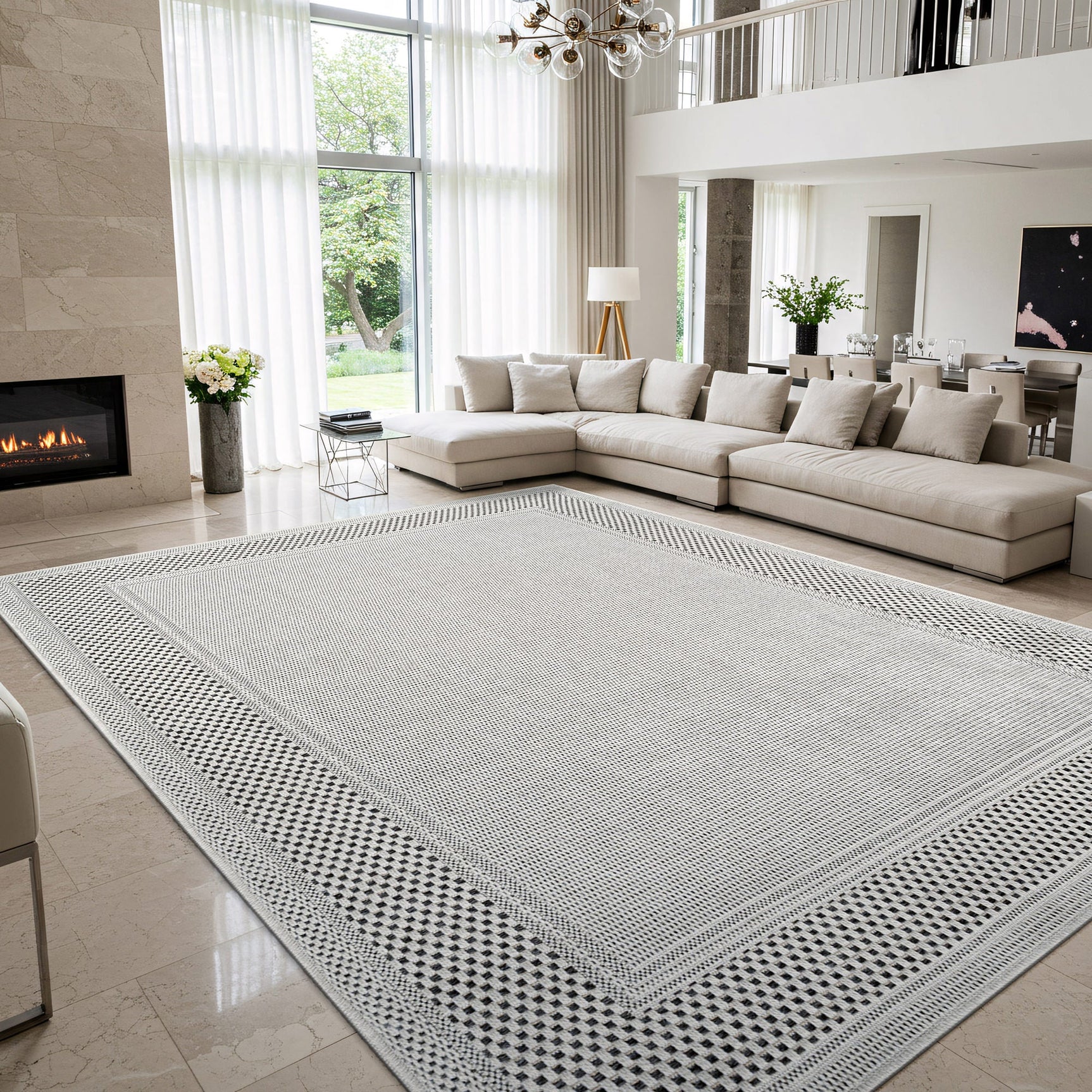 Fiora Bone 6 Jute-Look Rug | Indoor/Outdoor Elegance - Ornate Home