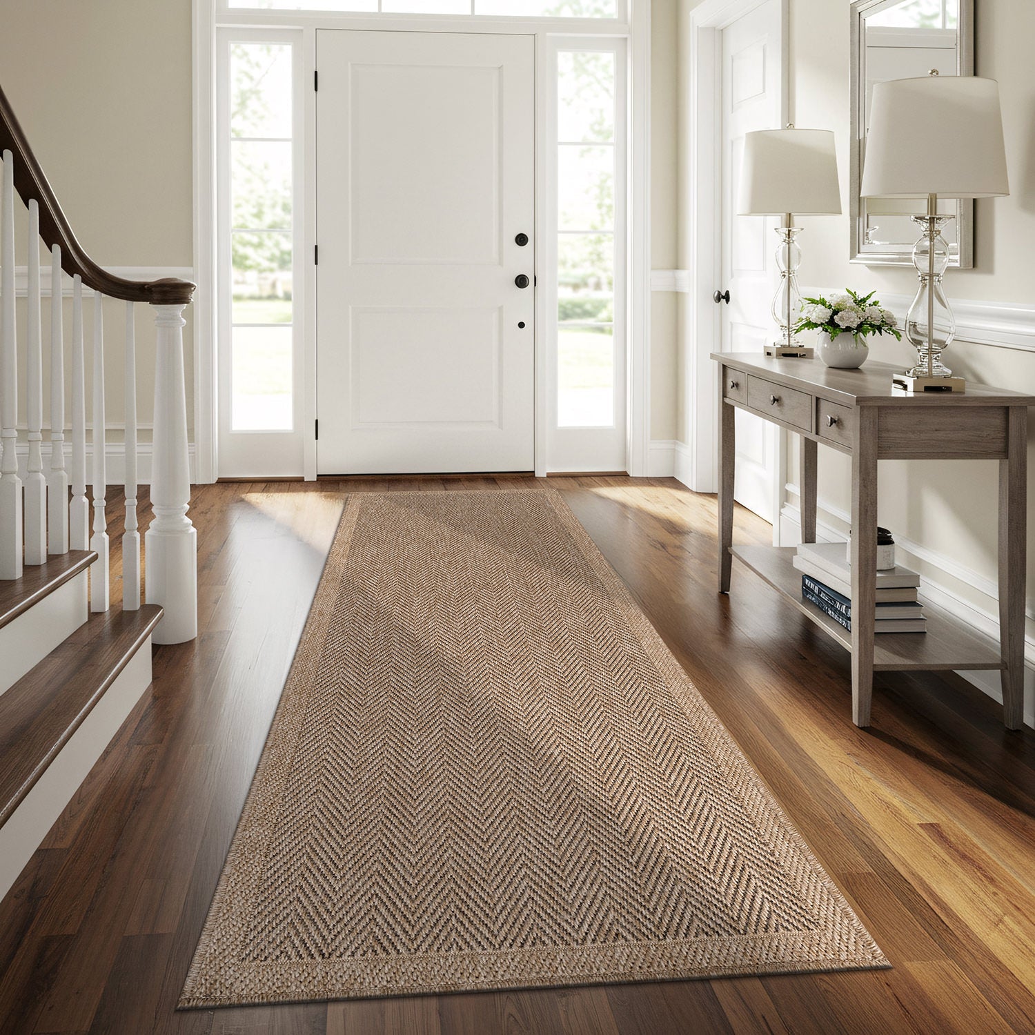 Fiora Natural 1 Jute-Look Area Rug | Hose & Go Cleaning - Ornate Home