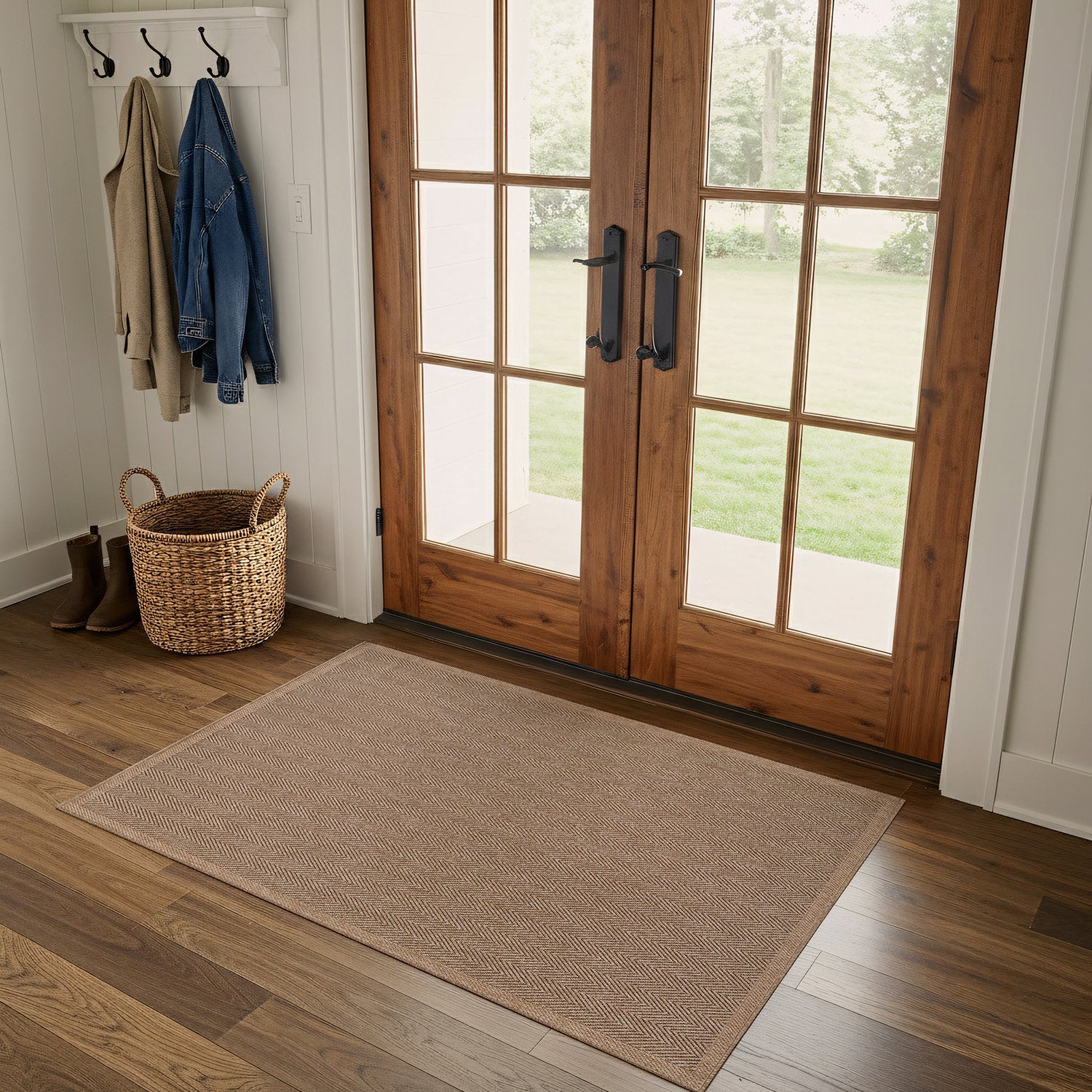Fiora Natural 1 Jute-Look Area Rug | Hose & Go Cleaning - Ornate Home