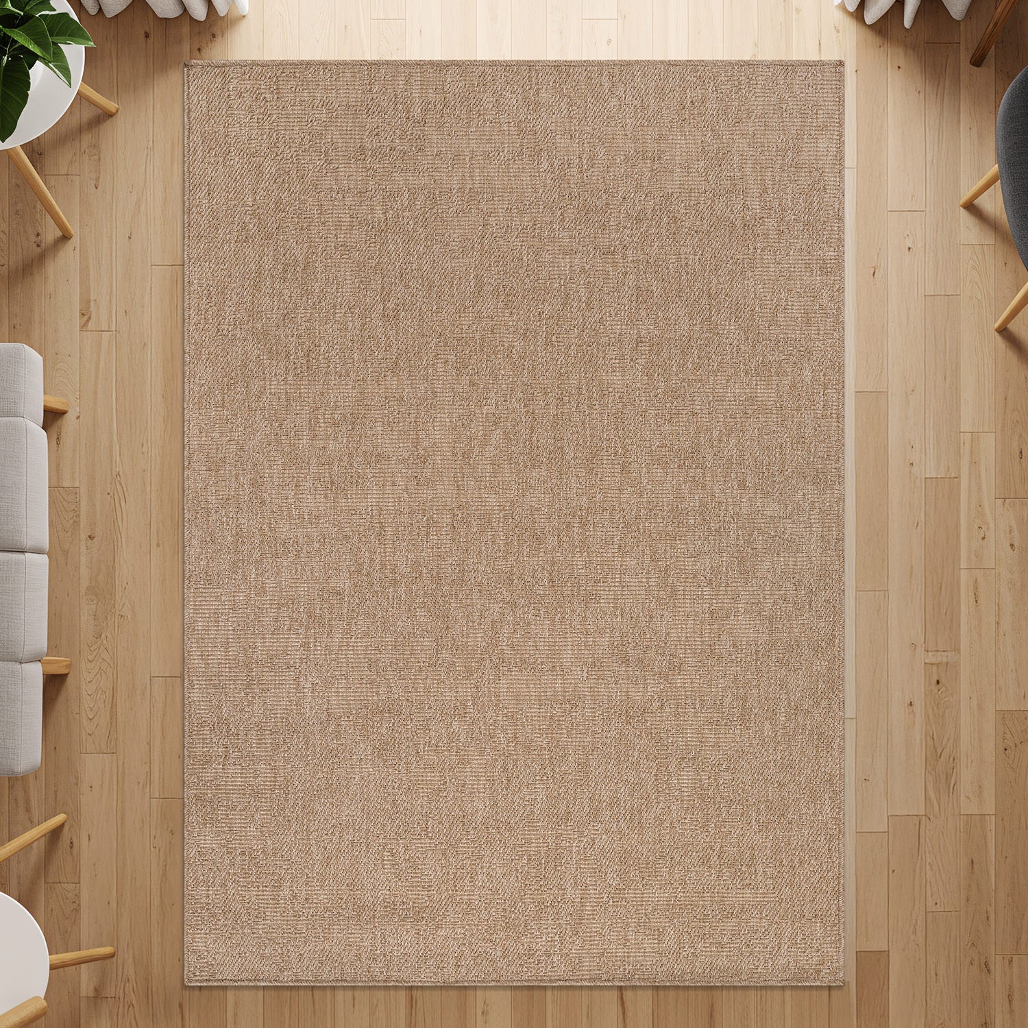 Fiora Natural 2 Jute-Look Rug | Zero-Stress Decor - Ornate Home