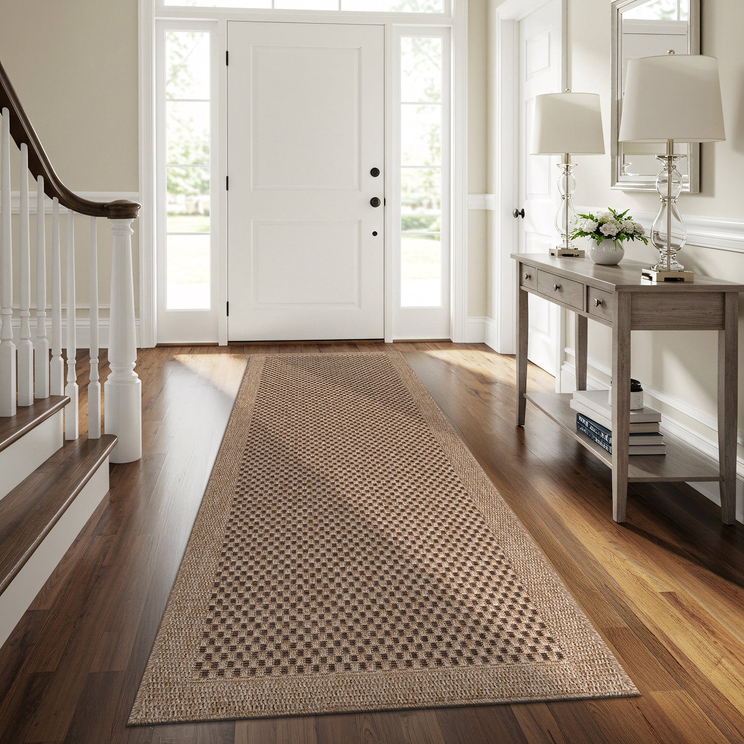Fiora Natural 3 Jute-Look Rug | Pet-Friendly Texture - Ornate Home