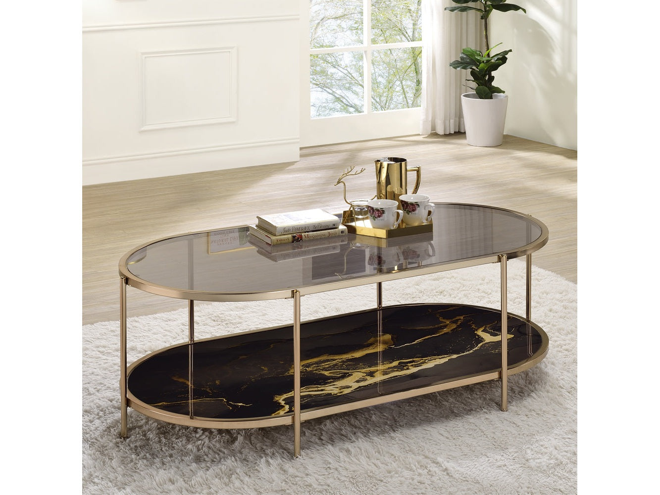 Fiorella Marble Coffee Table - Ornate Home