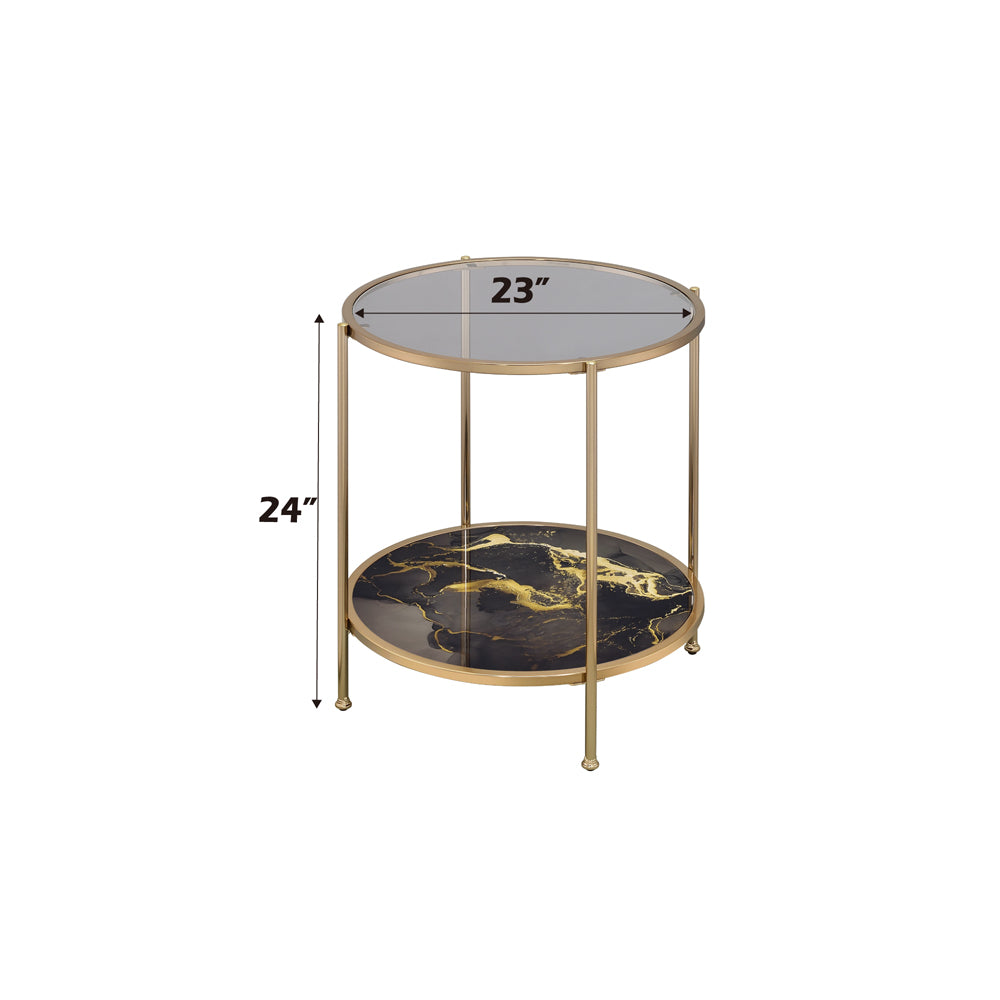 Fiorella Marble End Table - Ornate Home