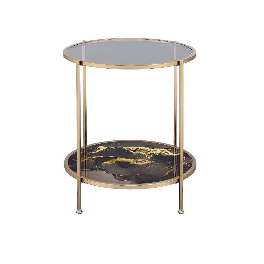 Fiorella Marble End Table - Ornate Home