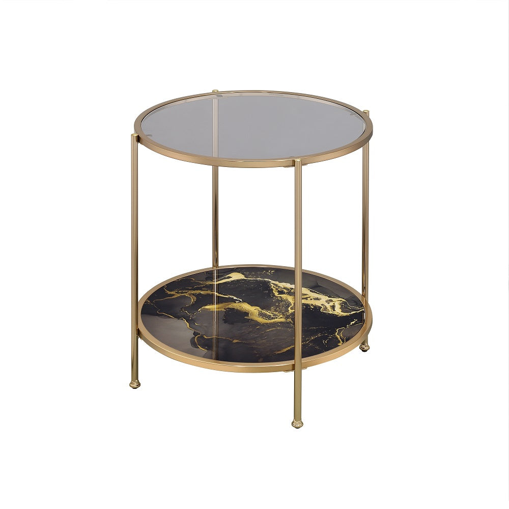Fiorella Marble End Table - Ornate Home