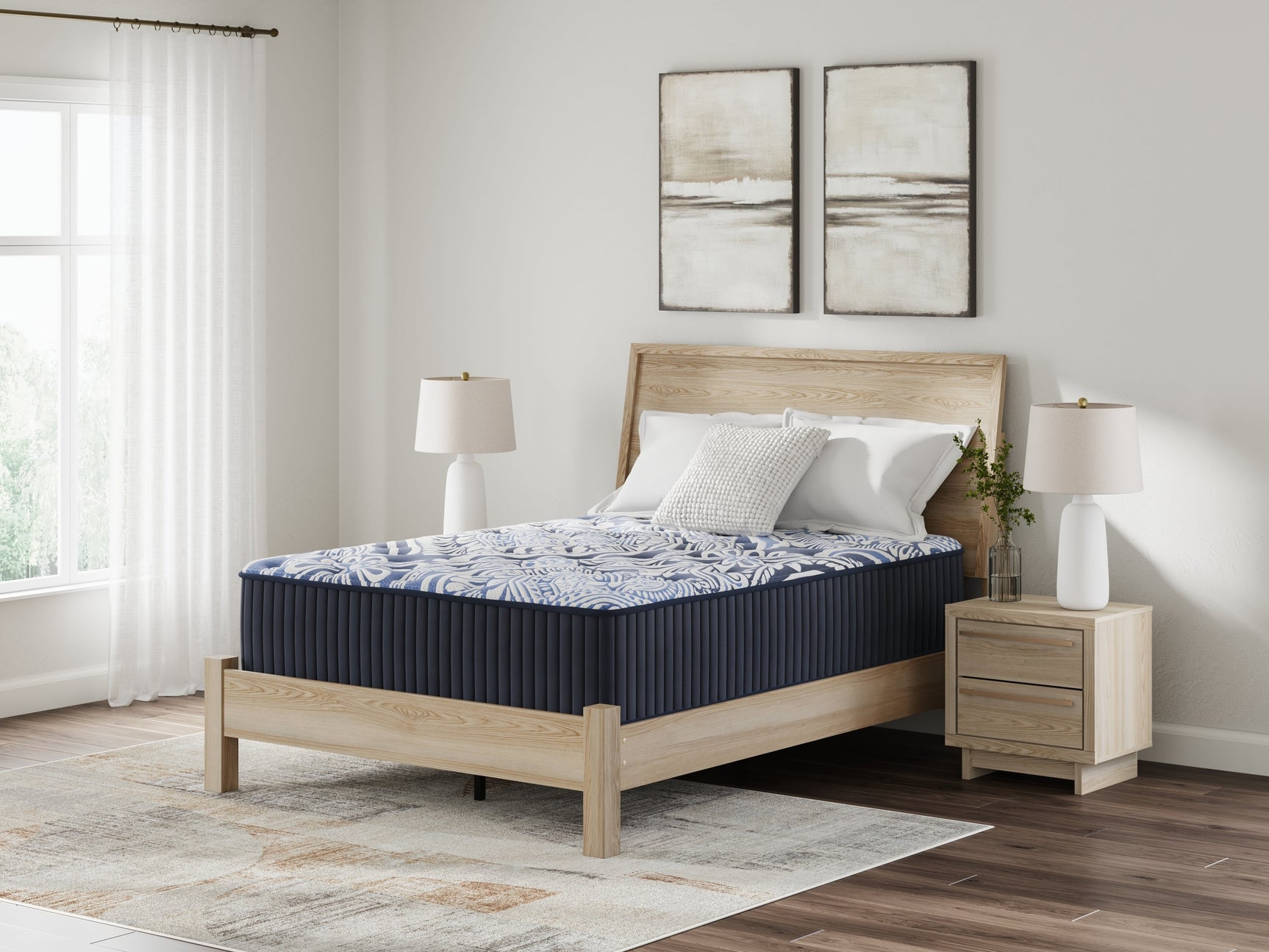 Firm Luxe 2.0 Blue Queen Mattress - Ornate Home