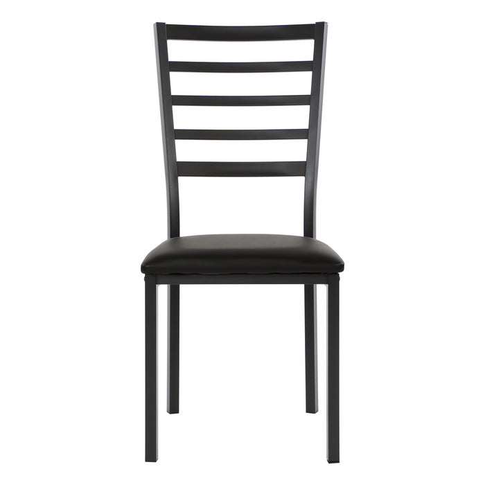 Flannery Black/Brown Side Chair (Set of 4) - Ornate Home