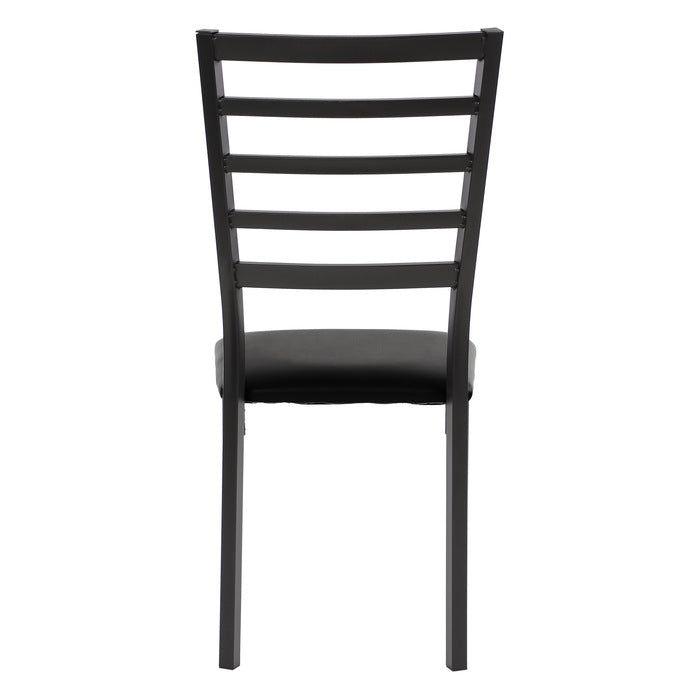 Flannery Black/Brown Side Chair (Set of 4) - Ornate Home