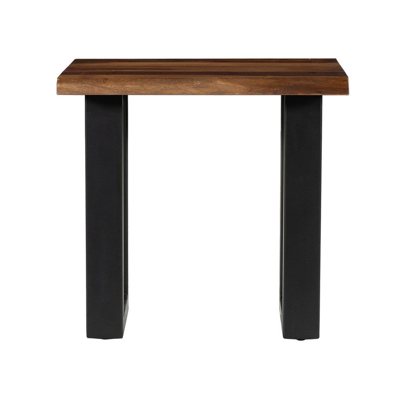 Fletcher Brown/Black End Table - Ornate Home