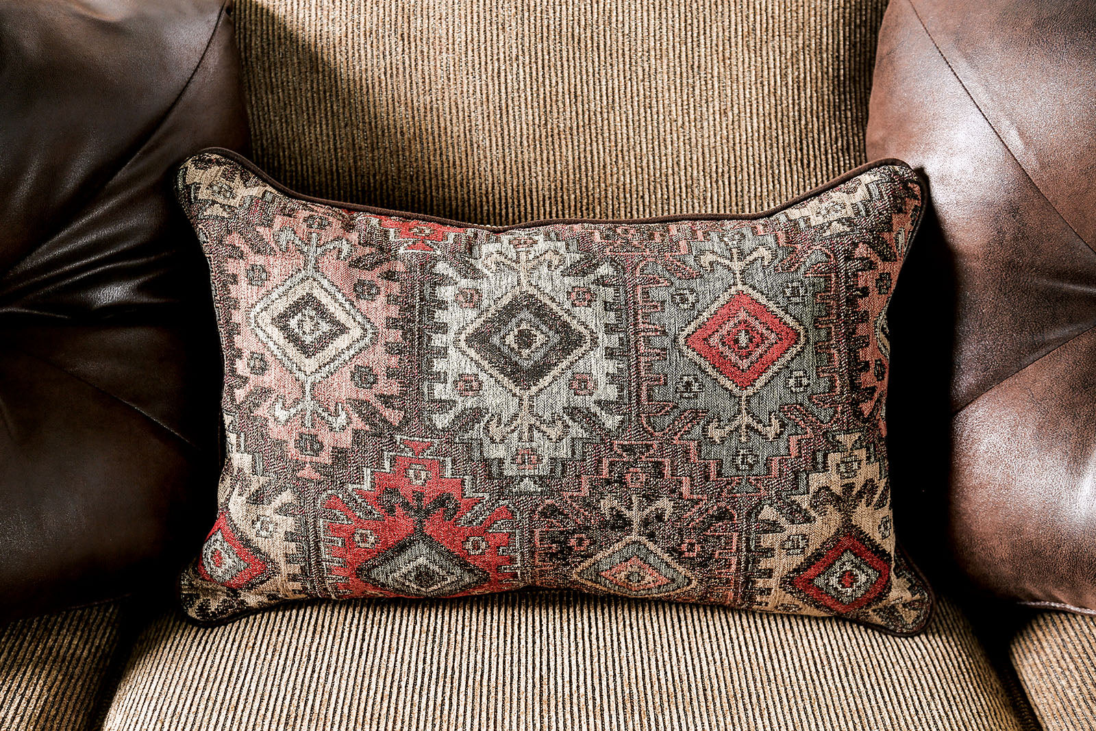 Fletcher Brown/Tan Sofa - Ornate Home