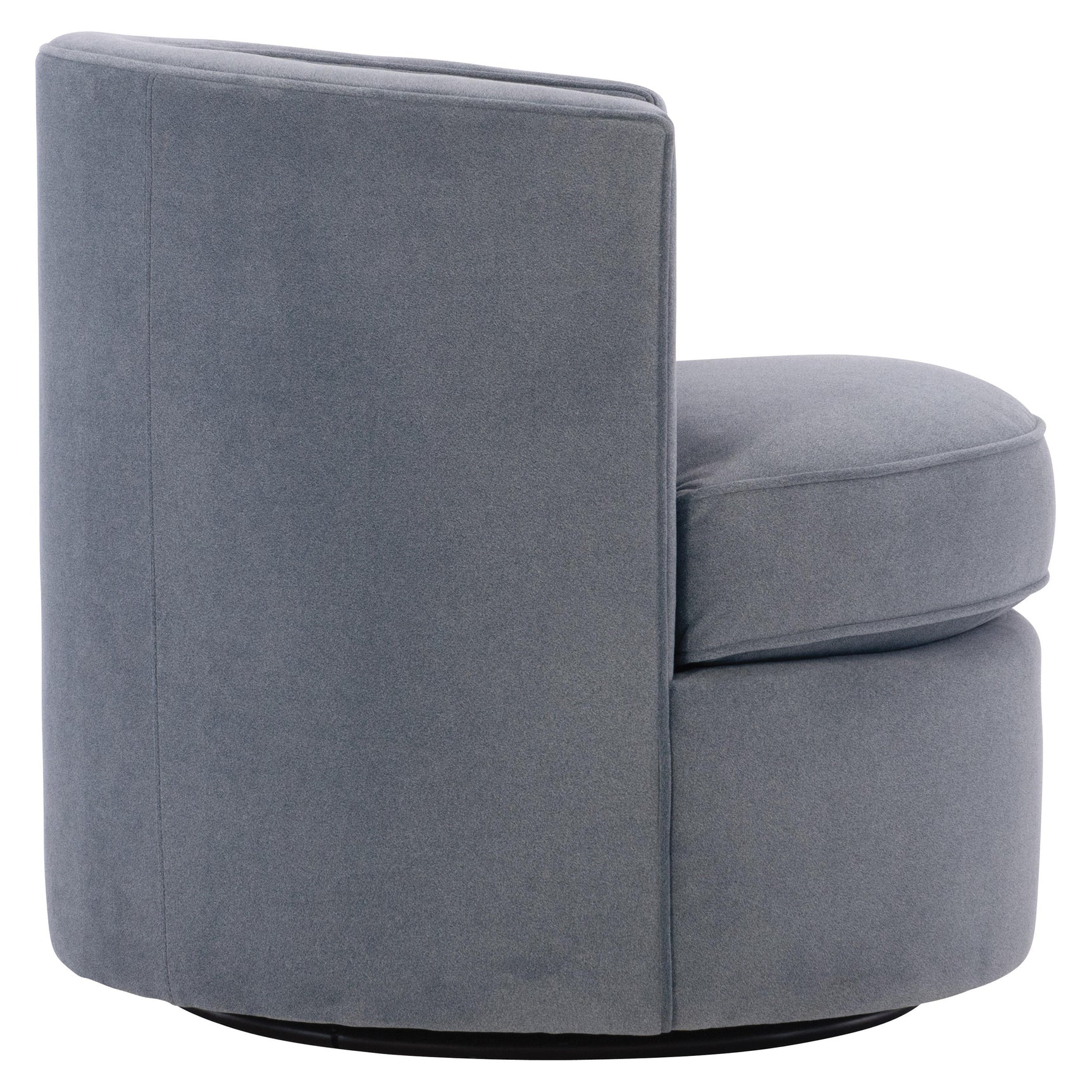Fleur Blue Fabric Swivel Chair - Ornate Home