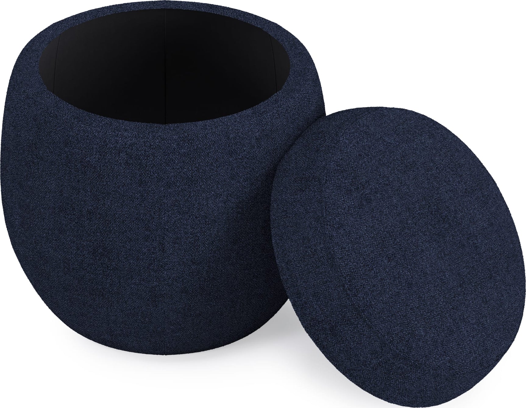 Flex Blue Jeans Upholstered Ottoman - Ornate Home