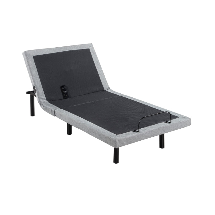 Flex Brown Twin Xl Power Head And Foot Adjustable Bed Frame With Massage Zero Gravity Charging Ports And Nightlight - Ornate Home