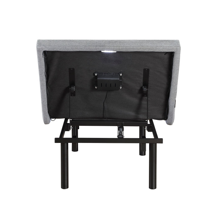 Flex Brown Twin Xl Power Head And Foot Adjustable Bed Frame With Massage Zero Gravity Charging Ports And Nightlight - Ornate Home