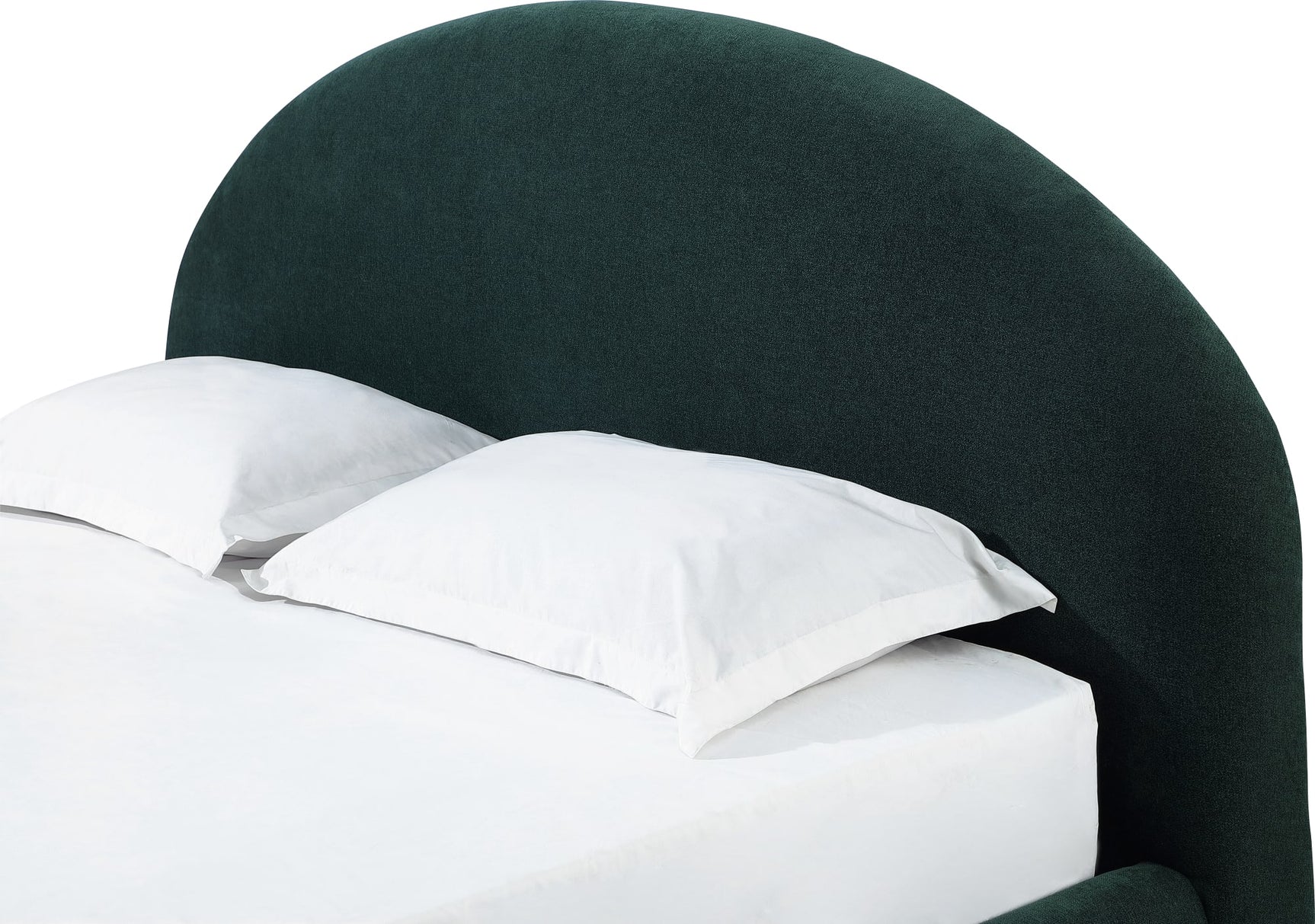 Flex Emerald Chenille Queen Upholstered Bed