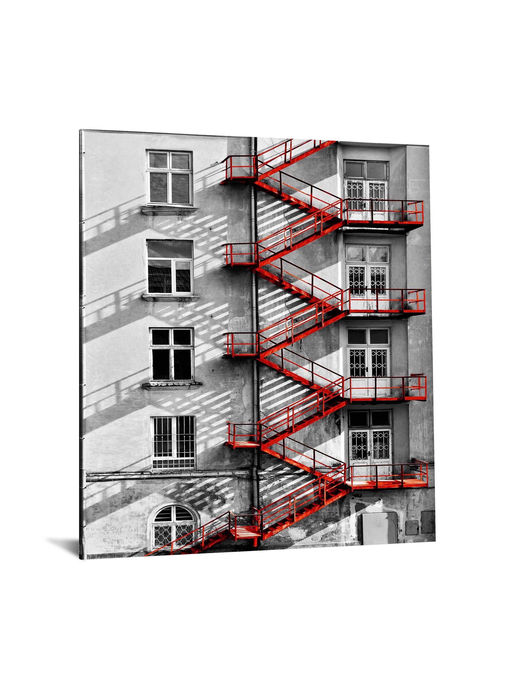 Floating III Tempered Glass w / Foil Wall Art - Ornate Home