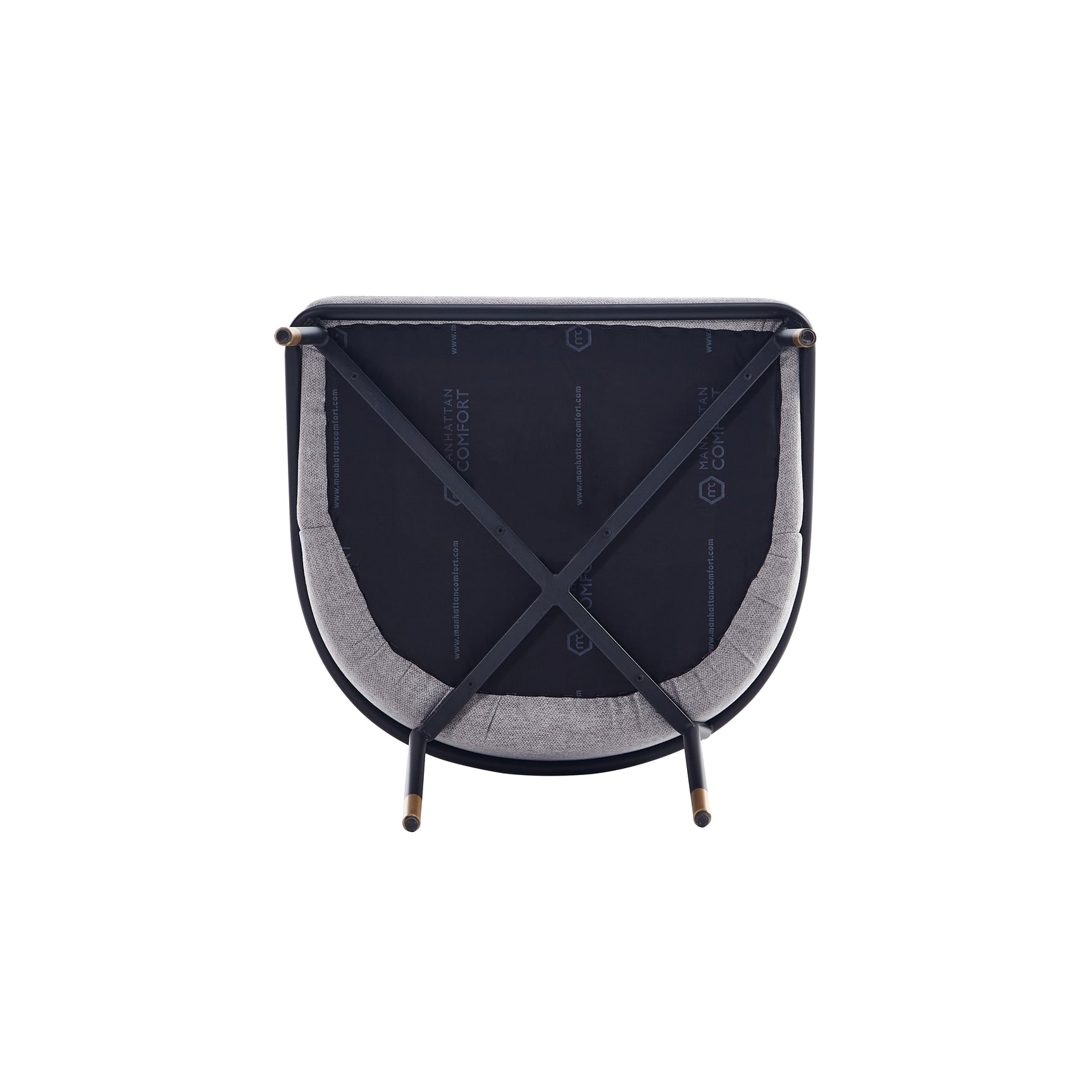 Flor Dining Chair in Gray (set of 2) - Ornate Home