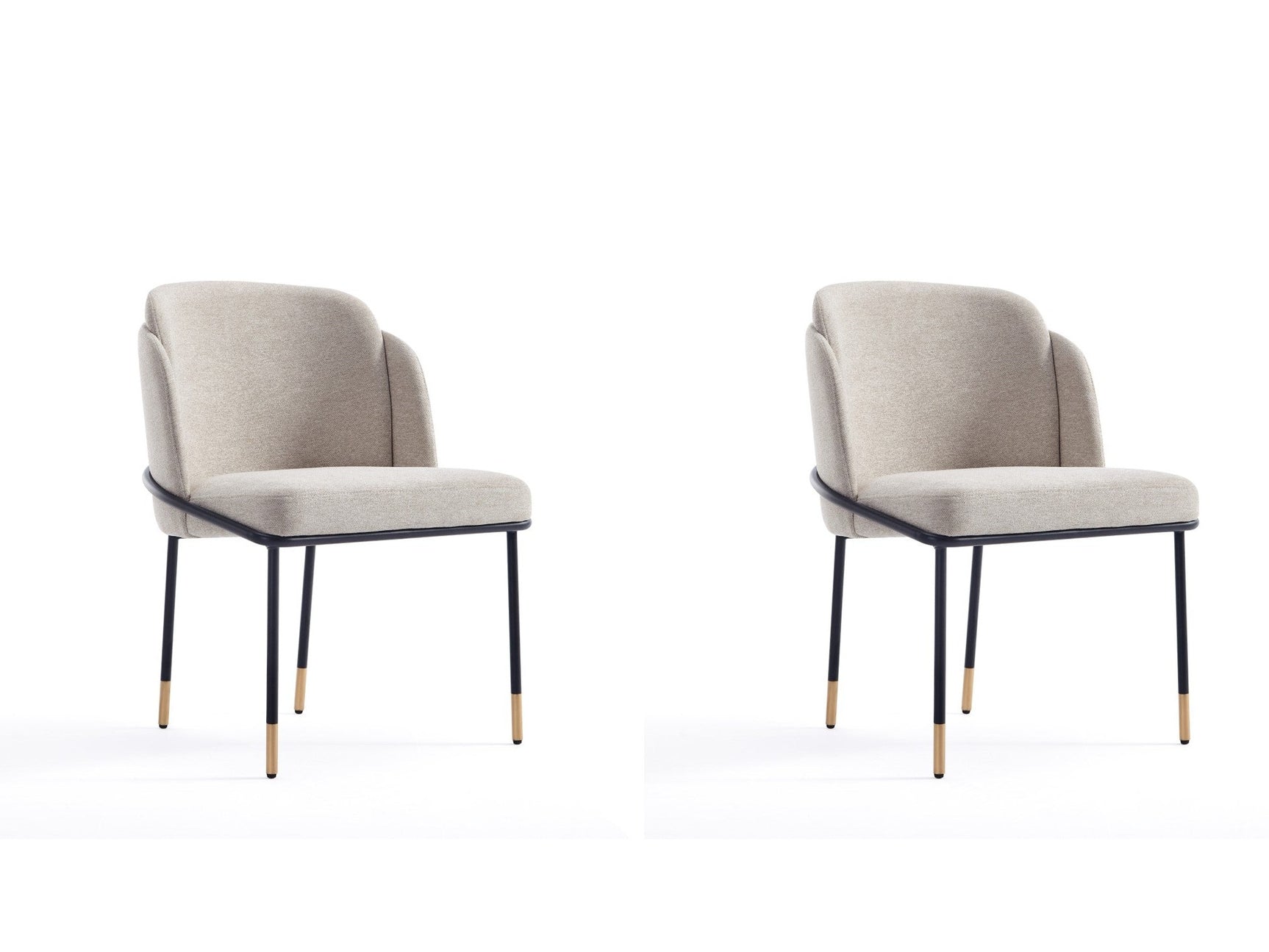 Flor Dining Chair (set of 2) in Wheat - Ornate Home