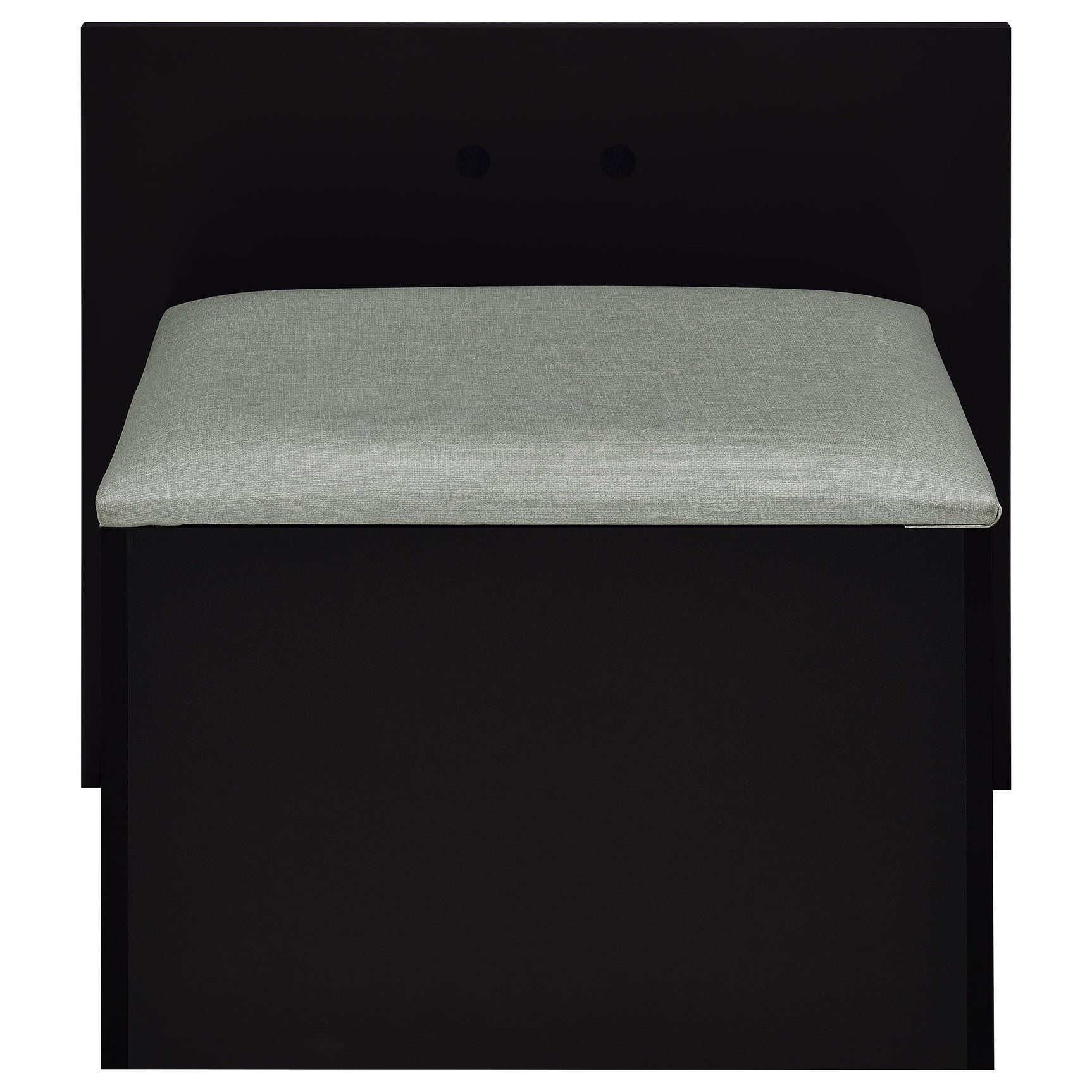 Flora Black High Gloss 2-drawer Vanity Set with LED Mirror - Ornate Home