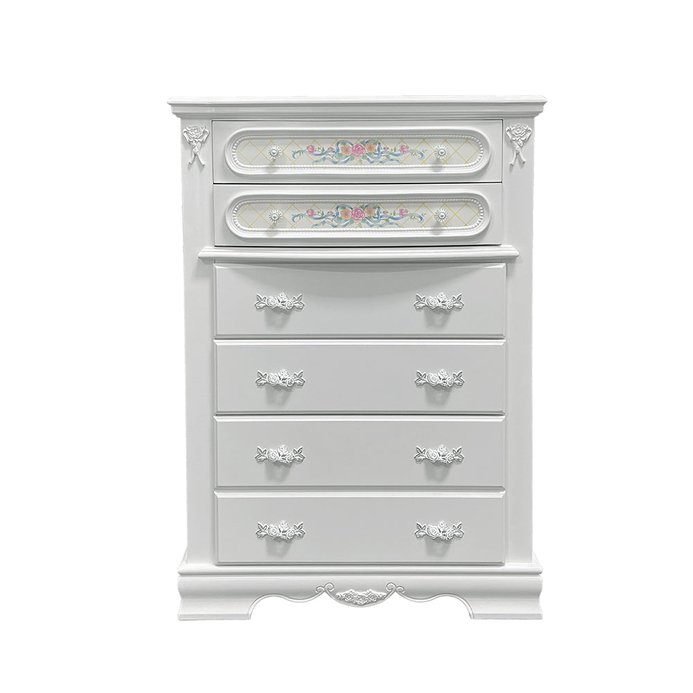 Flora White Chest - Ornate Home