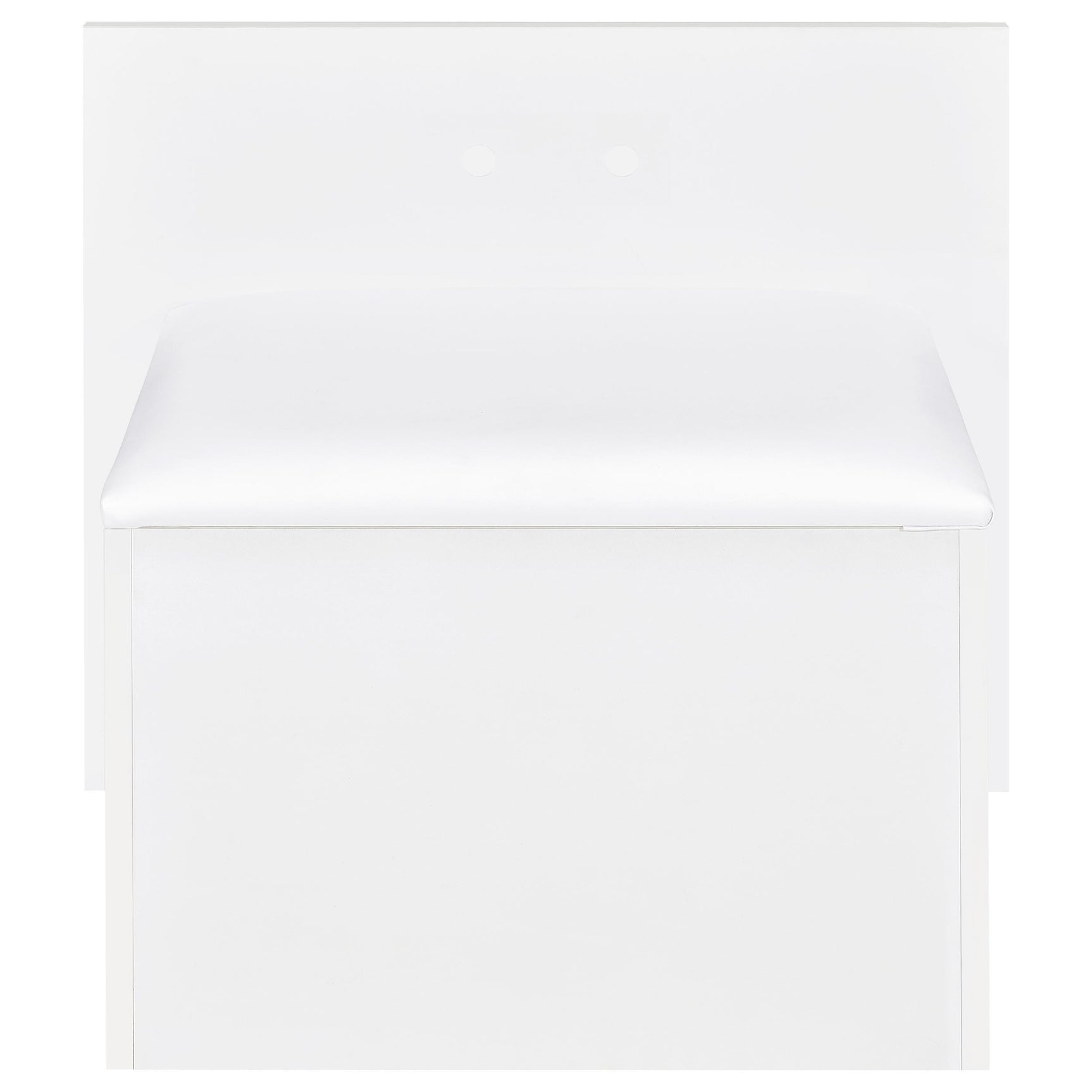 Flora White High Gloss 2-drawer Vanity Set with LED Mirror - Ornate Home