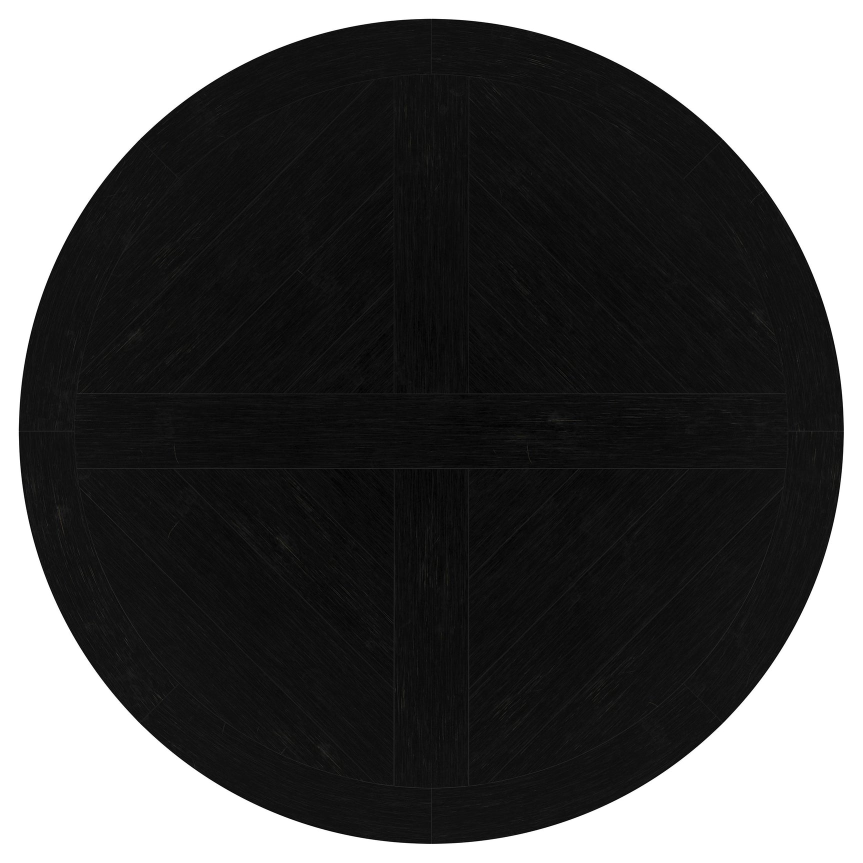 Florence Distressed Black Round Dining Room Table - Ornate Home