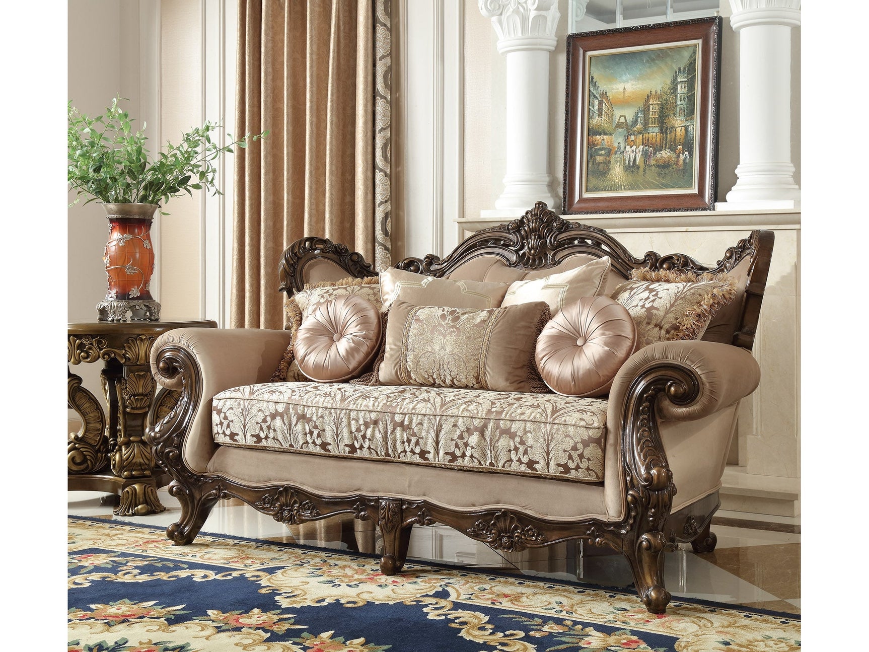 Florencia Bronze Loveseat / HD-6935 - Ornate Home