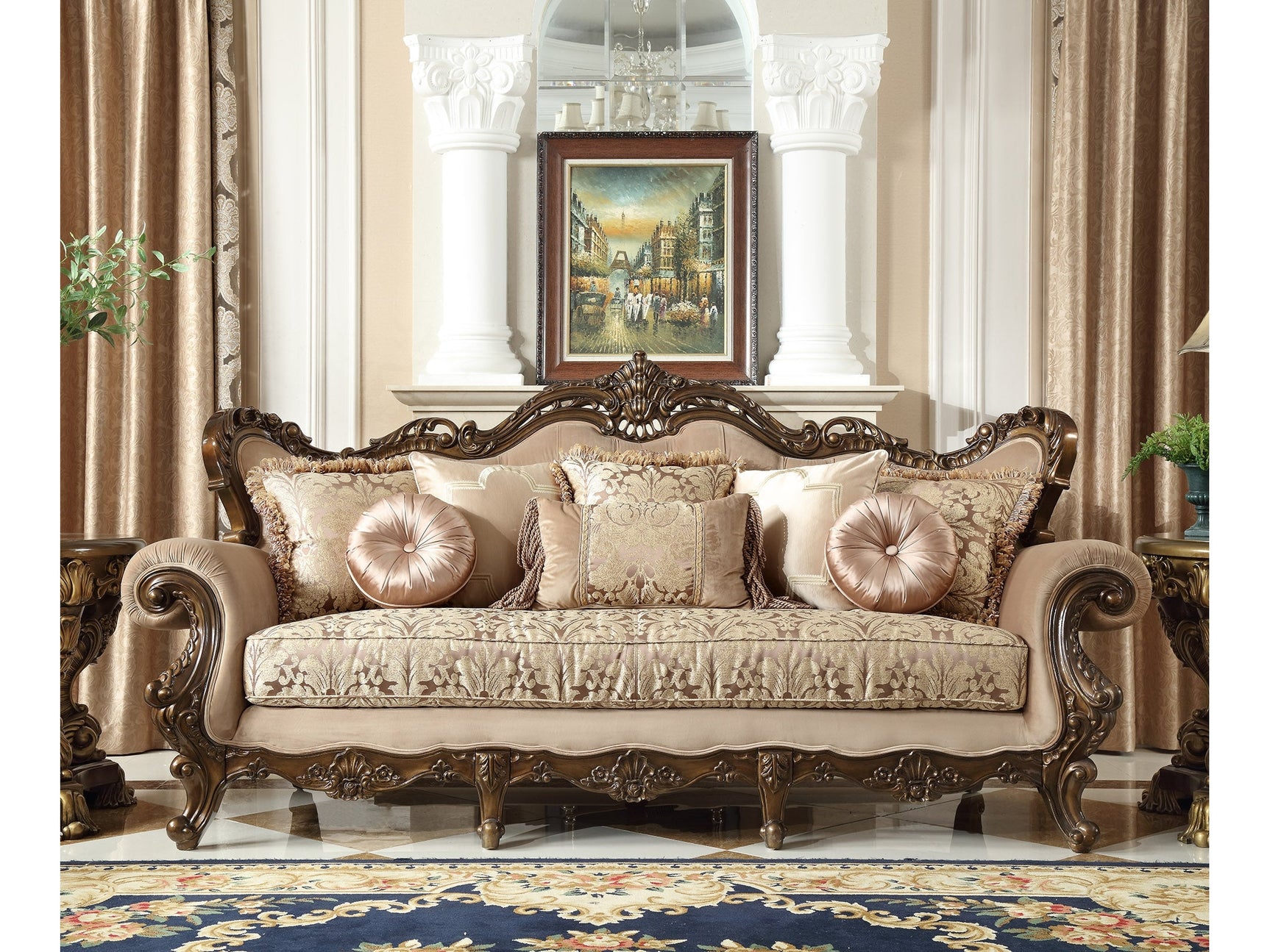 Florencia Bronze Sofa / HD-6935 - Ornate Home