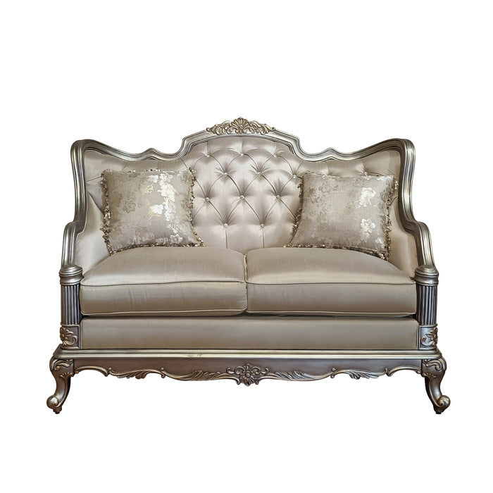 Florentina Taupe Loveseat - Ornate Home