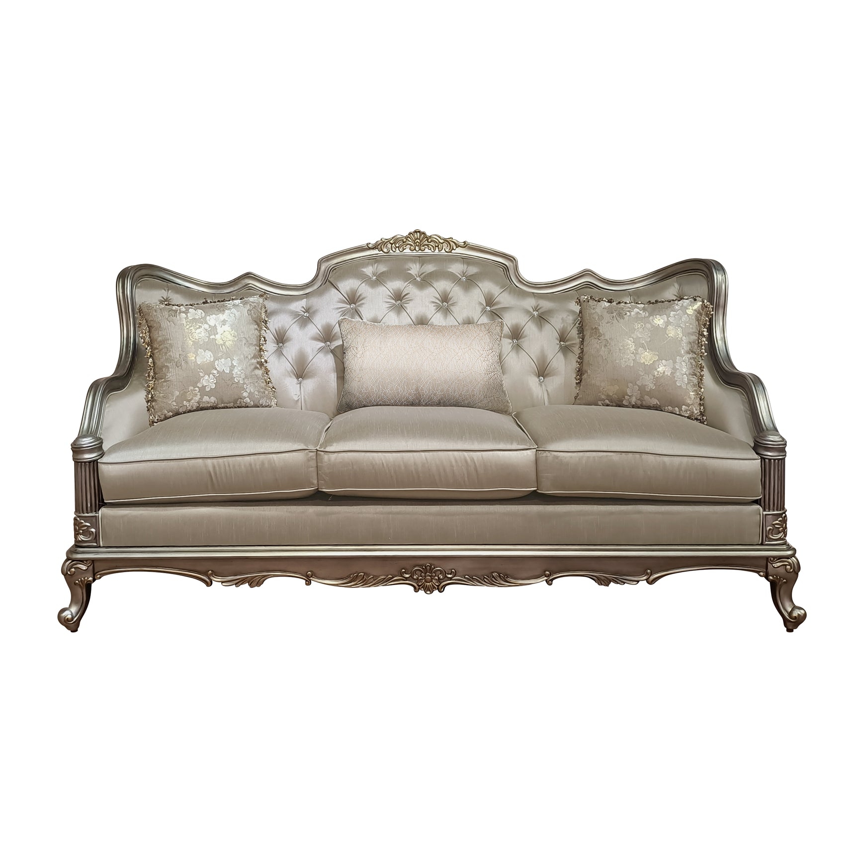 Florentina Taupe Sofa & Loveseat - Ornate Home