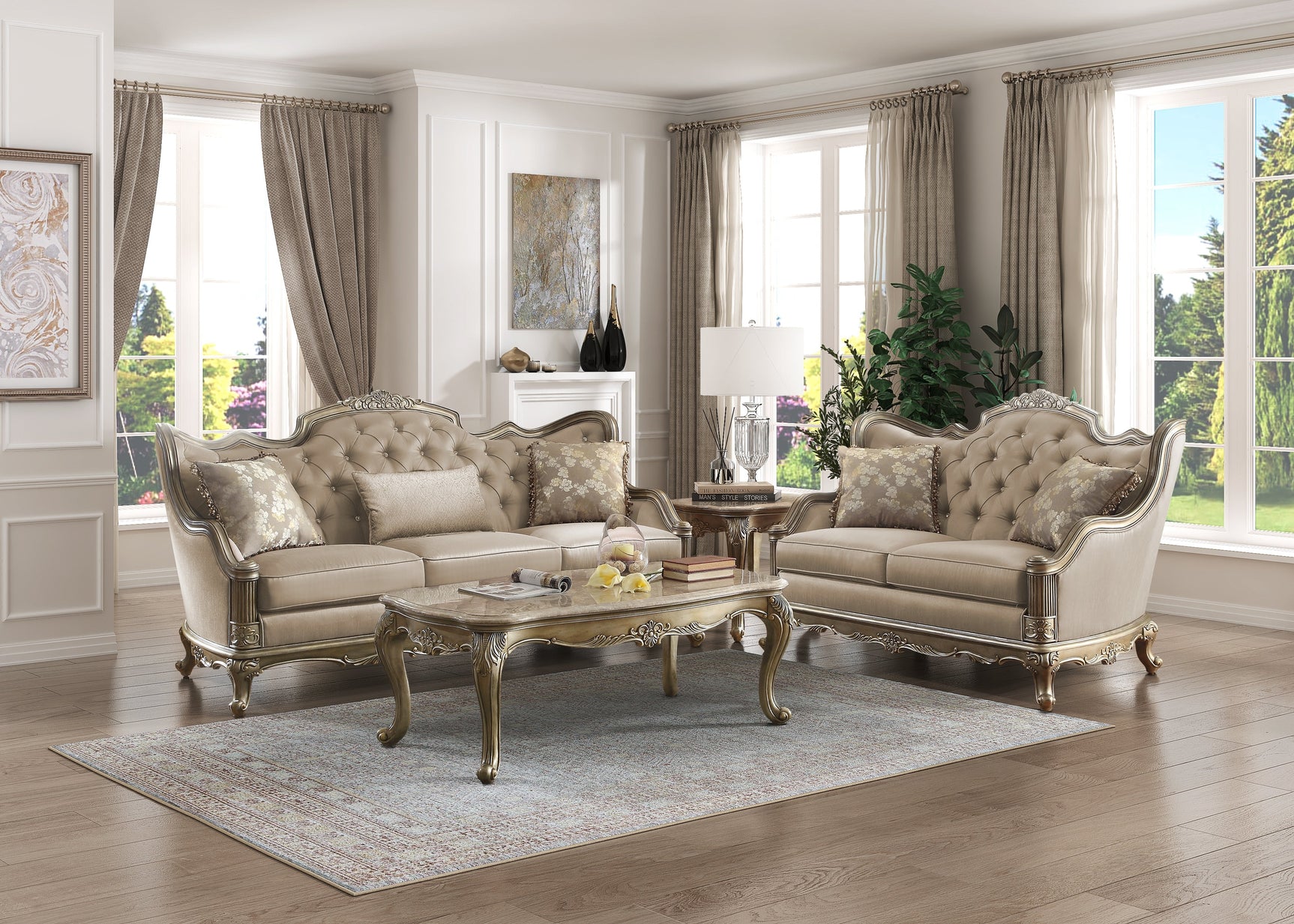 Florentina Taupe Sofa - Ornate Home