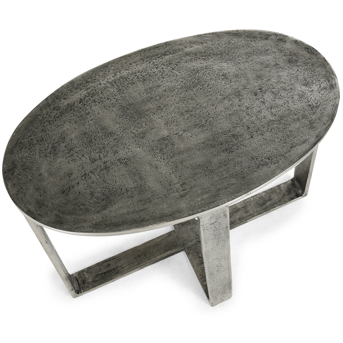 Flores Gray Oval End Table - Ornate Home