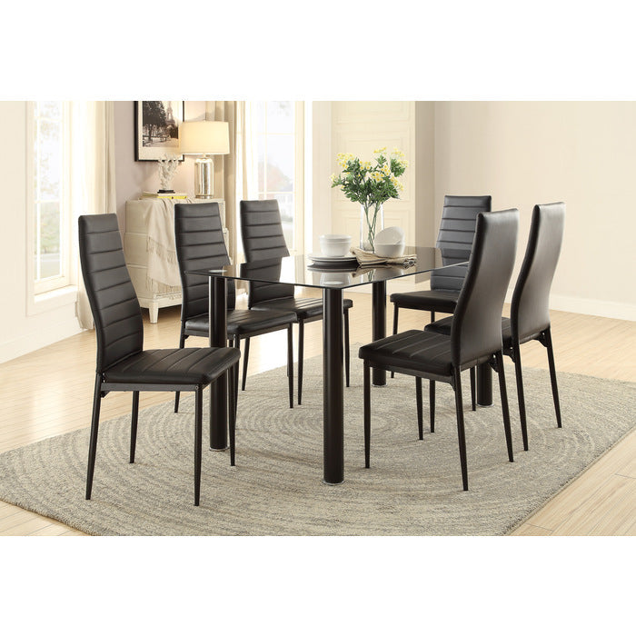 Florian Black Metal Dining Table - Ornate Home