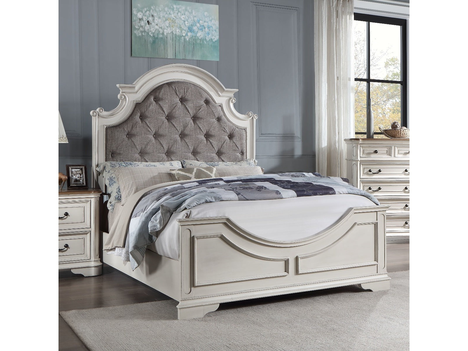 Florian Eastern King Bed - Ornate Home