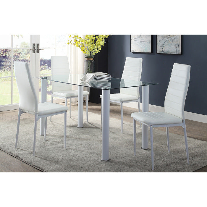 Florian White Side Chair (Set of 2) - Ornate Home